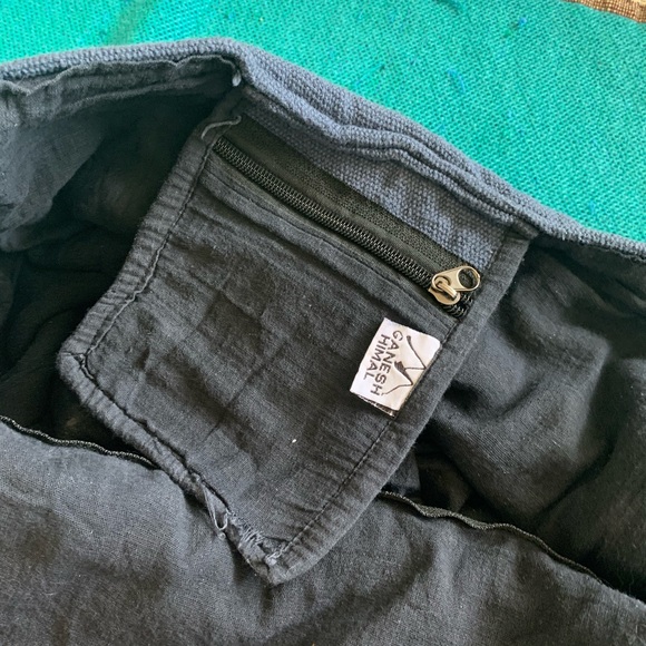 Ganesh Himal Fair Trade Messenger Bag Navy - Picture 7 of 8